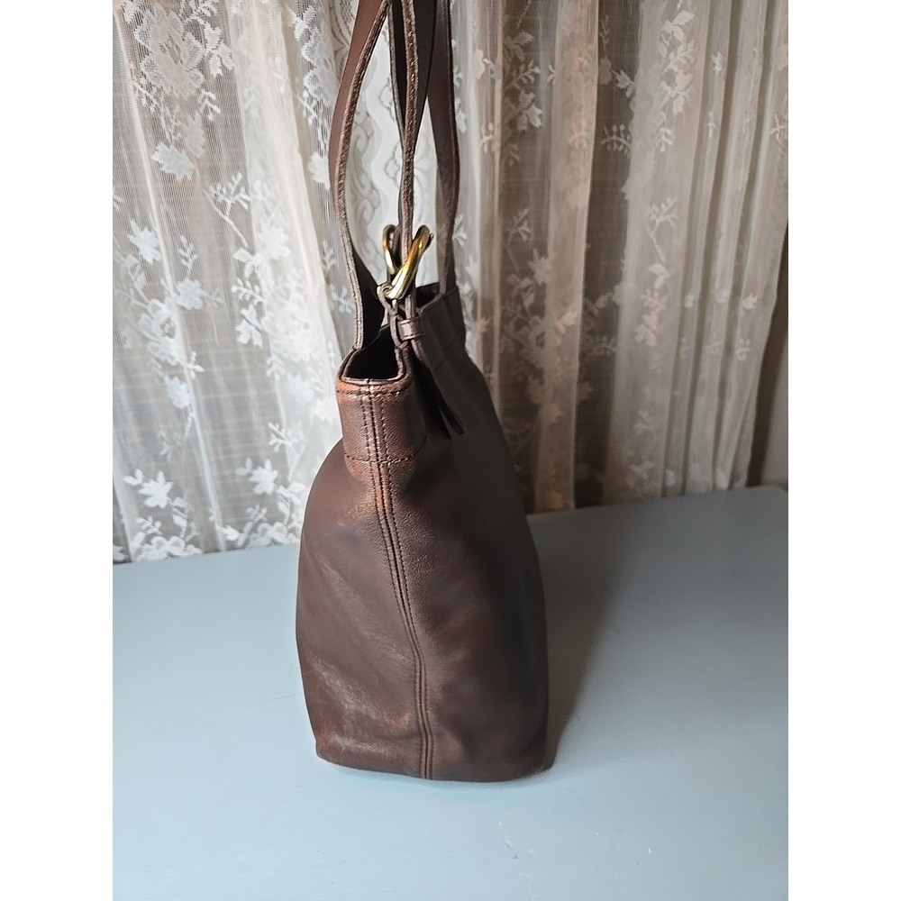 Vintage COACH Brown Leather, Soho Lafayette Shoulder Bag, Snap, 4140  90s USA - Picture 3 of 13